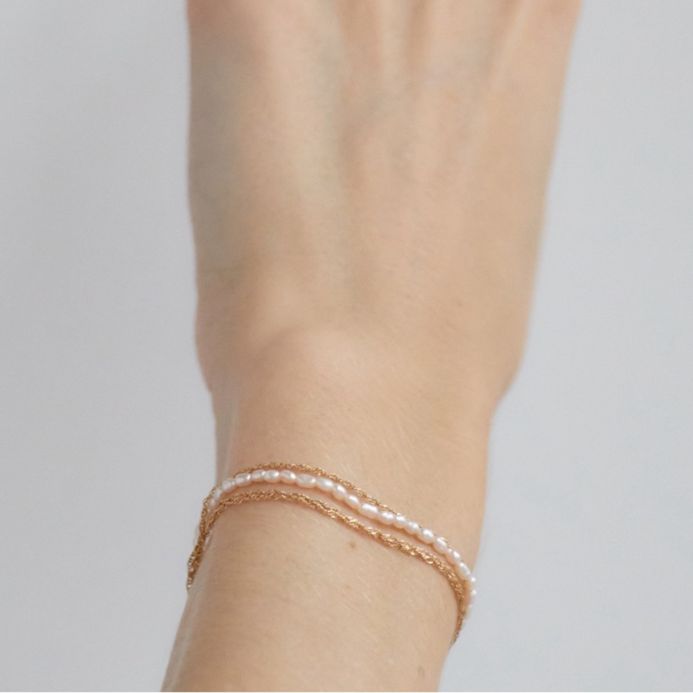 Catbird pearl bracelet by Emily Levine